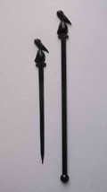 100-4.5 &amp; 6 inch/11.25 &amp; 15 cm Black Multi-use Pelican Pick &amp; Stir/Swizz... - £39.31 GBP