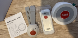 Senior Caregiver Pager Alert Systems 1 Call Button, 1 Wrist Band, 1 Reci... - €25,78 EUR