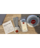 Senior Caregiver Pager Alert Systems 1 Call Button, 1 Wrist Band, 1 Reci... - €25,65 EUR