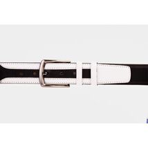 The Neiva Black/White Leather Belt image 2
