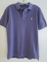 Mens Polo Shirt Size S - Ralph Lauren Purple Twill Pony Logo Shirt $90 Value EUC - £11.47 GBP