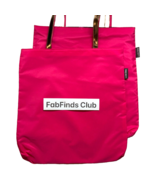 2x Lancôme Reversible Shopper Tote Bags Pink &amp; Multicolor - $14.85