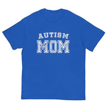 Autism Mom Awareness T-Shirt Sports Style Mother Autistic Men&#39;s classic tee - £17.56 GBP