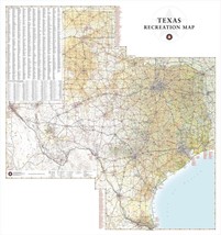 Texas Recreation Laminated Wall Map (MSH)(BM) - £156.74 GBP