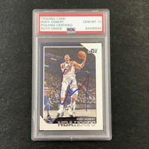 2018-19 NBA Hoops #100 Rudy Gobert Signed AUTO 10 PSA Slabbed Jazz - £62.92 GBP