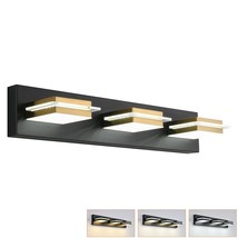 Bathroom Vanity Light Fixtures 3 Lights Dimmable Led Wall Sconce With Matte Blac - £107.77 GBP