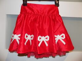 Hartstrings Red/W White Bows Skirt Size 6X GIRL'S NWOT MSRP $56 - $18.00