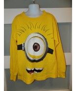 Despicable Me 2 Minion Jumbo Graphic Print LS T-Shirt Yellow Size S Boy&#39;s - €11,76 EUR
