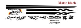 1set Motor  Racing Stripes Car Door Side Decor Stickers Auto Waist Lines Vinyl D - £138.36 GBP