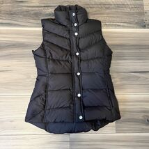 J. Crew Puffer Vest Jacket Brown Button Down Zip Quilted Down XS Extra S... - $33.24