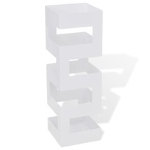 vidaXL Umbrella Stand White Powder-coated steel 19.1 in tall - $2,076.49 MXN