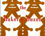The Baker&#39;s Dozen Menu Baker Hotel Dallas Texas 1950&#39;s Gingerbread Cooki... - $47.47