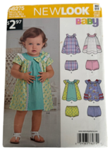 New Look Sewing Pattern A6275 Baby Outfit Dress Summer Spring Newborn Uncut - £5.50 GBP