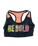 Old Navy Active Sports Bra Girls M (8) Steel Gray Peach Racerback Be Bol... - £6.31 GBP