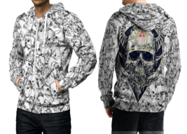 Diamond  3D Print Hoodies Zipper   Hoodie Sweatshirt for  men - £38.95 GBP