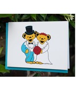 Grateful Dead Wedding  Dancing Bears  Card    - $5.99