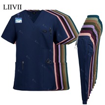 Unisex Surgical Nurse Medical Scrubs Set Top + Pants - $19.95