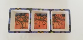 Jim Shore Halloween Pumpkin Jack-O-Lantern Divided Trinket Snack Candy Tray - £31.46 GBP