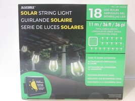 BRAND NEW SunForce 36&#39; 18-Bulbs Solar LED String Lights Auto Dusk to Dawn - £33.46 GBP