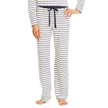 Nautica Womens Sleepwear Striped Velour Pajama Pants, XX-Large, White Cap - $31.90