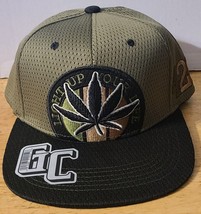 Marijuana Leaf 420 Light Up Your Life Snapback Baseball Cap ( Green And Black ) - £12.19 GBP