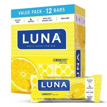 (12 Ct) Luna Whole Nutrition Lemon Zest Bars GF/NON Gmo 10/23 **No Box** - £11.72 GBP