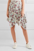 Isabel Marant Women&#39;s Spring Rachel Asymmetric Floral Printed Silk Skirt S 34 - £76.37 GBP