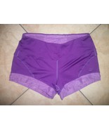women&#39;s active shorts asics size medium purple with mesh - $24.68 CAD