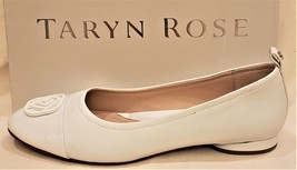 Taryn Rose Flat Comfort Shoes Size-9.5B White Leather - $69.98