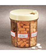 6 Section Pill Organizer Dispenser Case Organizer Vitamin Holder 6 Compa... - $20.87 CAD