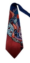 Desert Designs Mens Formal Necktie Bug Abstract Red Blue White Purple Tu... - £9.54 GBP