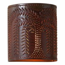Willow Sconce Light in Rustic Tin image 2
