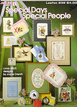 Leisure Arts 238 Special Days Special People Counted Cross Stitch 1982 - $4.49