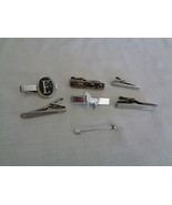 Two Swank &amp; 4 Other Vintage Tie Clips &amp; Collar Bar (#5551).  - $30.99