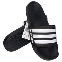 Nwt Adidas Msrp $44.99 Adilette Shower Unisex Black Slip On Slides Sandals - £16.68 GBP