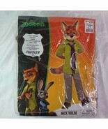 Disney Zootopia Nick Wilde Toddler 3-4 Halloween Dress Up Costume New - $37.52 CAD