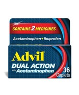 (2 Pack) Advil Dual Action Coated Caplets with Acetaminophen 10/2026 - $19.79