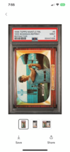 1996 Topps Mantle Finest 5 1955 Bowman Reprint Refractor PSA 9 -Tribute to Mick! - £71.22 GBP