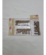 Crafter&#39;s Square Laser Cut Words SPIRIT LOT OF 3 Packages TOTAL 9 Words New - £7.03 GBP