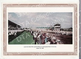 1909-INDIANAPOLIS MOTOR SPEEDWAY-1st AUTO RACE-PRINT FN - £238.53 GBP