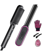 Hair Straightener Brush,  Ring Hair Straightener Comb Straightening Brus... - $59.84 CAD