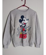 Disney Mickey Mouse And Friends Heather Gray Sweatshirt Junior Girls Siz... - $289.47 MXN