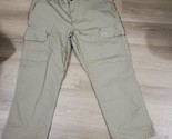 Duluth Trading Khaki Beige Flex Fire Hose Relaxed Cargo Work Pant Size 4... - £34.24 GBP