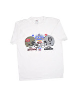 NFL Football Super Bowl XXXVII T Shirt Mens L Buccaneers Raiders 2003 He... - £12.23 GBP