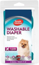 Simple Solution Washable Female Dog Diaper X Small 48 - $1,433.01 MXN