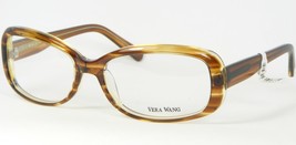 New Vera Wang V192 Ta Tabac Brown Eyeglasses Glasses Plastic Frame 55-16-135mm - £108.98 GBP