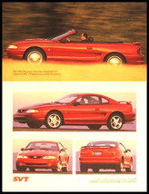 1996 Ford Mustang Cobra Svt Sales Brochure, Original - $12.81
