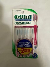 1 GUM Proxabrush Go-BETWEEN Cleaner Moderate Size 10Cleaners Flexible Gr... - $14.36