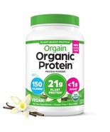 Orgain Organic Vegan Protein Powder, Vanilla Bean - 21g Plant Protein, 4... - $29.69