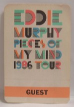 EDDIE MURPHY - VINTAGE ORIGINAL CLOTH TOUR CONCERT BACKSTAGE PASS - $13.58 CAD